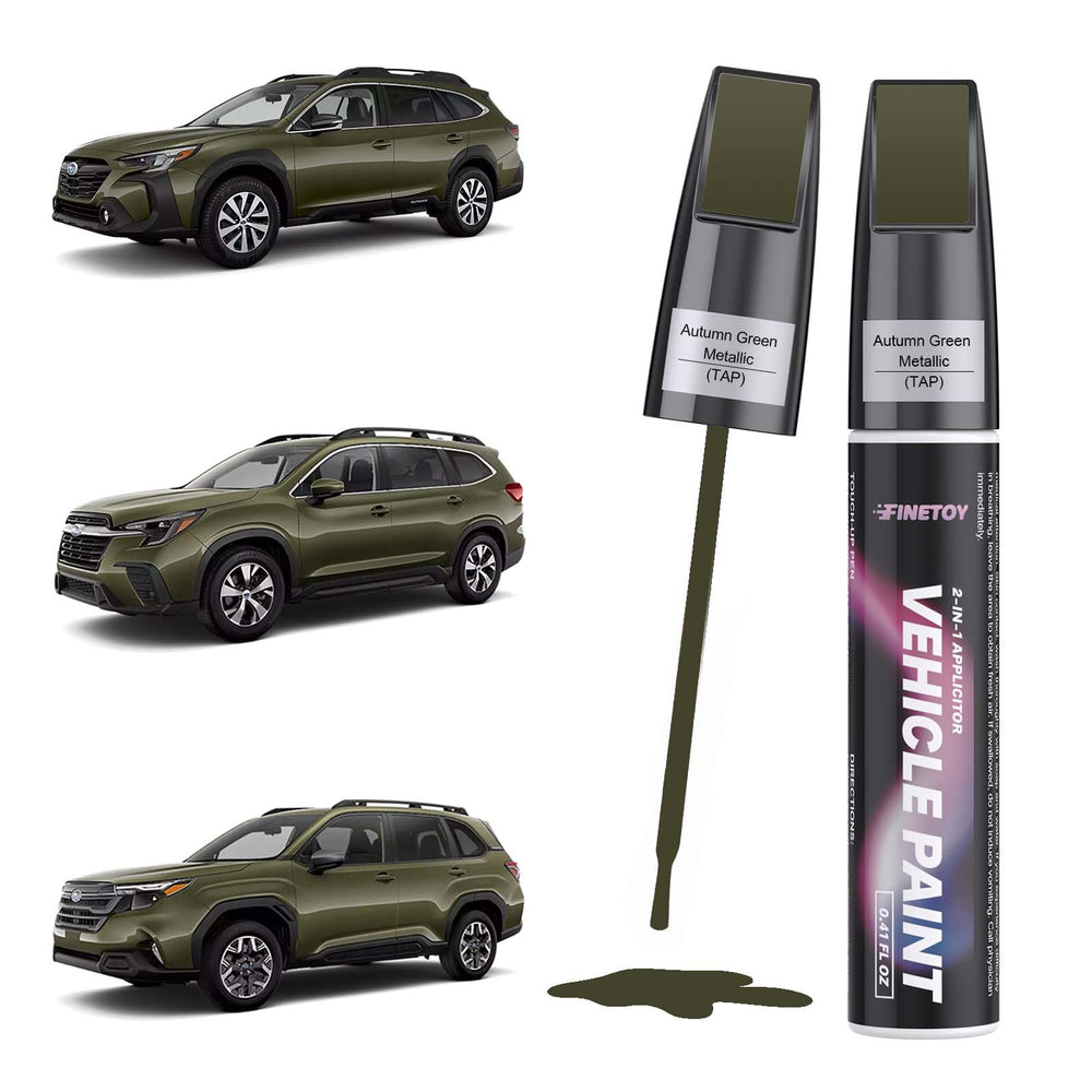 FINETOY Autumn Green Metallic TAP bottle for precise Subaru color matching on panels