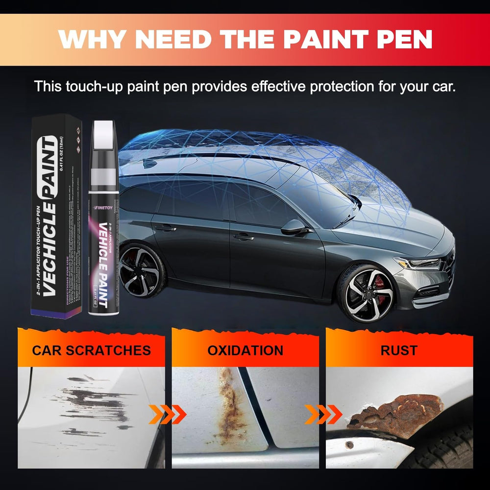 FINETOY Autumn Green Metallic TAP application blends scratches with the car finish