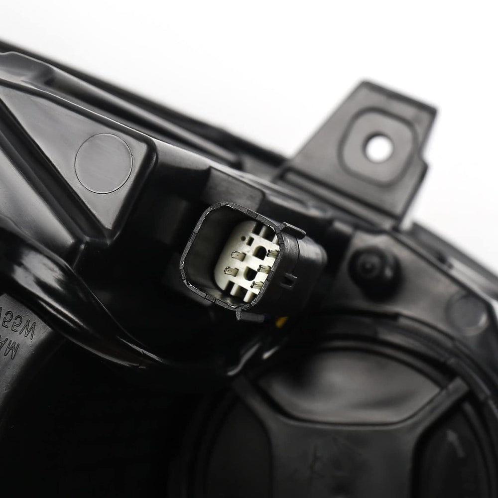 Right-side headlight assembly supports proper alignment for reliable illumination.