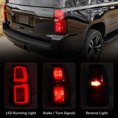 FIONE tail light right with red LED improves night signaling for Tahoe/Suburban