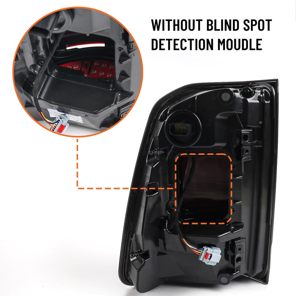 FIONE tail light assembly for Dodge Ram 1500 right side with improved visibility.