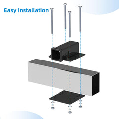Fioracl easy-install with included bolts enables quick RV hitch setup.