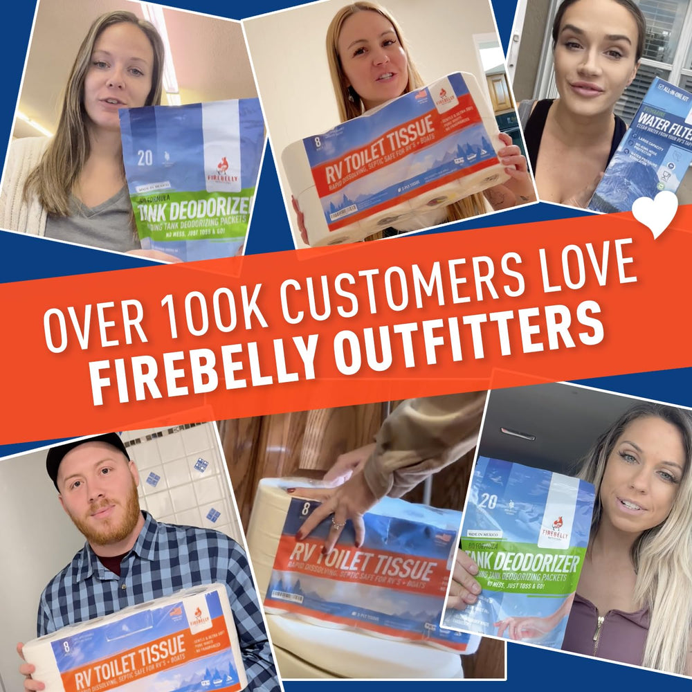 Firebelly Outfitters formaldehyde-free septic treatment for eco-friendly camping