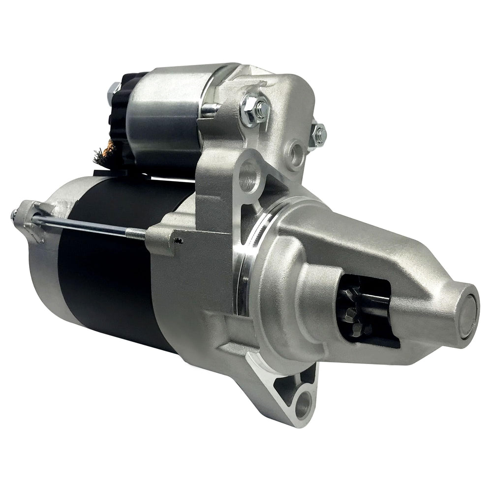 Side view of FireGOLD 19612 starter motor, ready for Vanguard V-Twin engines