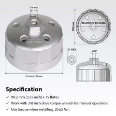 FIRSTINFO F3546LR designed for 3.0L and 5.0L engines for efficient maintenance.