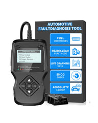 FirstOOL Car OBD2 Scanner front view, compact and portable for on-the-go diagnostics.