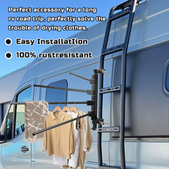 Fistihon outdoor-ready drying rack for versatile spaces