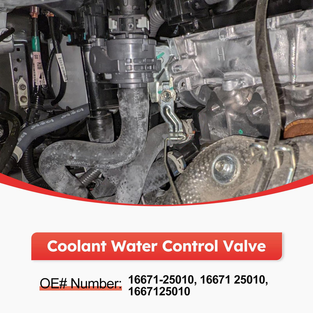Fit4drive coolant valve for Lexus ES300h/ES350 connector offers high-temperature resistance.