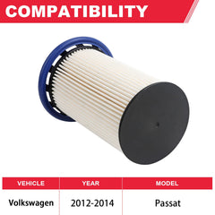 Fitede 7N0127177B fuel filter for 2012-2014 Passat diesel engine.