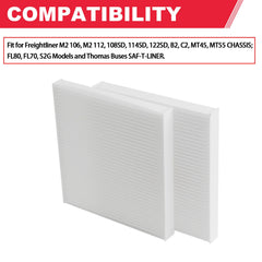 Fitede cabin air filter close-up highlights filtration media for reduced dust