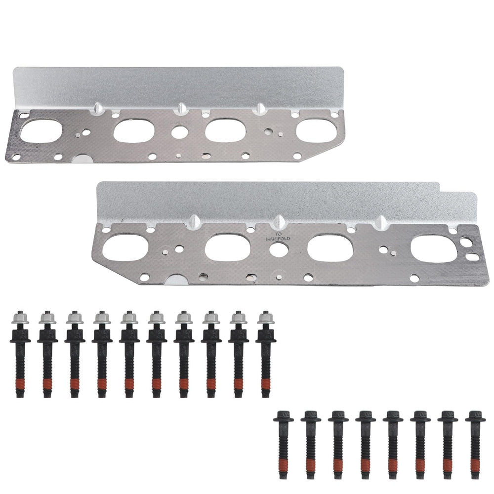 Fitede exhaust manifold gasket left side for 5.7L HEMI engines, ready for installation.