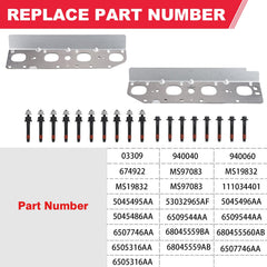 Fitede exhaust manifold gasket right side, designed for durable seal and simple bolt-on fit.