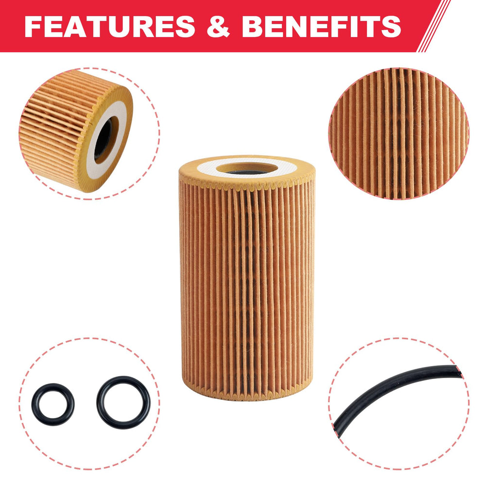 Fitede Passat TDI oil filter core shows sturdy metal and paper components for reliable filtration.