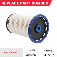 Fitede PU8008 replacement fuel filter compatible with Passat diesel.