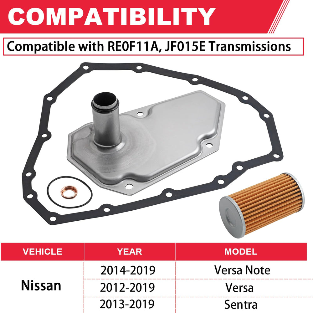 Fitede RE0F11A oil pan shows sturdy design for reliable oil drainage.