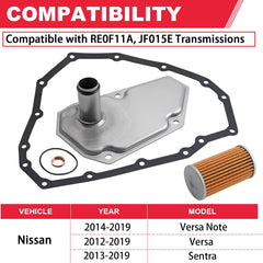 Fitede RE0F11A oil pan shows sturdy design for reliable oil drainage.