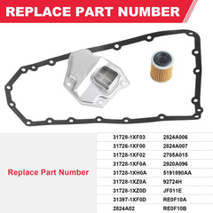 Fitede transmission filter assembly image for precise replacement and cleaner oil flow.