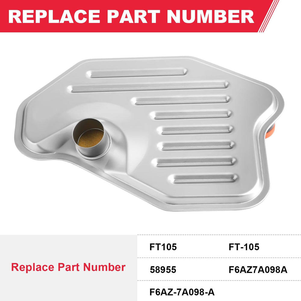 Fitede filter closeup with gasket highlights reliable seal for transmission protection.