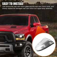 Fitfoyo front left mirror turn signal light for Ram 2500 improves daytime visibility.