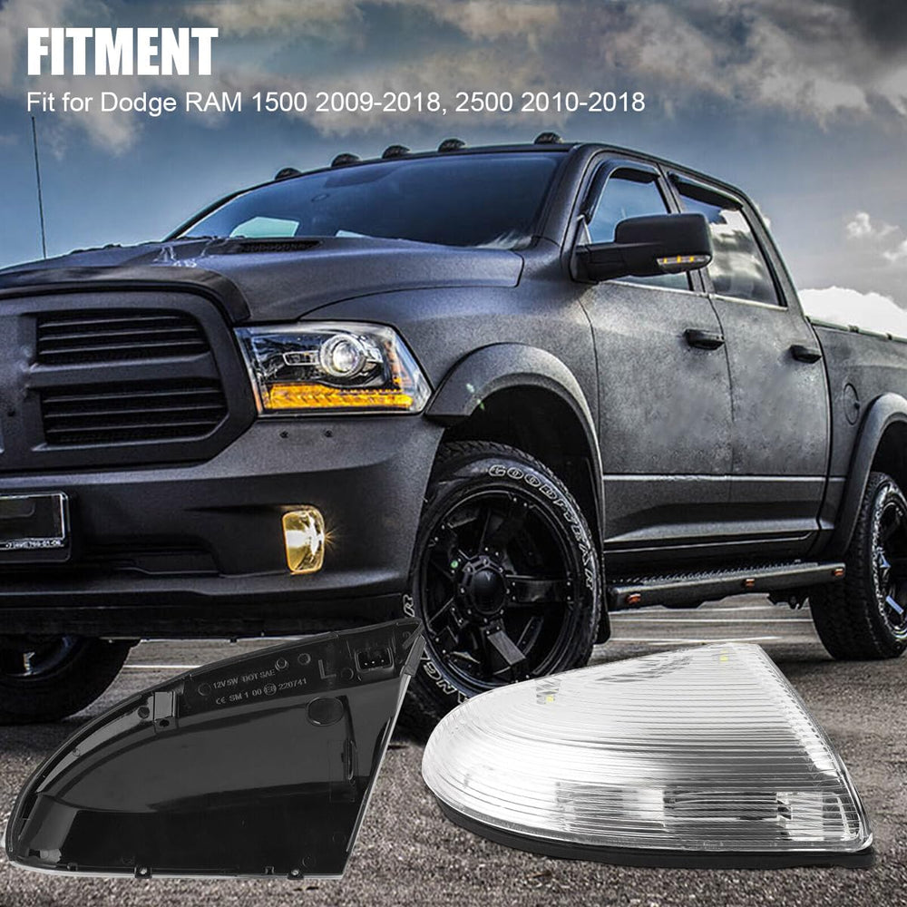 Fitfoyo front right mirror turn signal light for Ram 2500 improves turn signaling.
