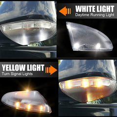 Fitfoyo Ram 1500 Classic front left mirror turn signal light enhances visibility.