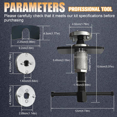 FITHOIST caliper hanger set securing rear components during pad replacement