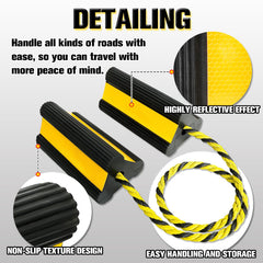FITHOIST chocks used in front or behind tires for parking