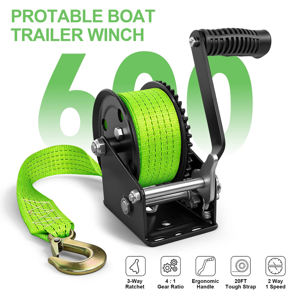 FITHOIST two-way-ratchet-winch offers smooth forward and backward operation