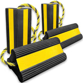 FITHOIST wheel chocks assembly with rope provides stable vehicle support