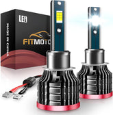FITMOTORS H1 LED Bulbs boost night visibility with a bright forward beam.