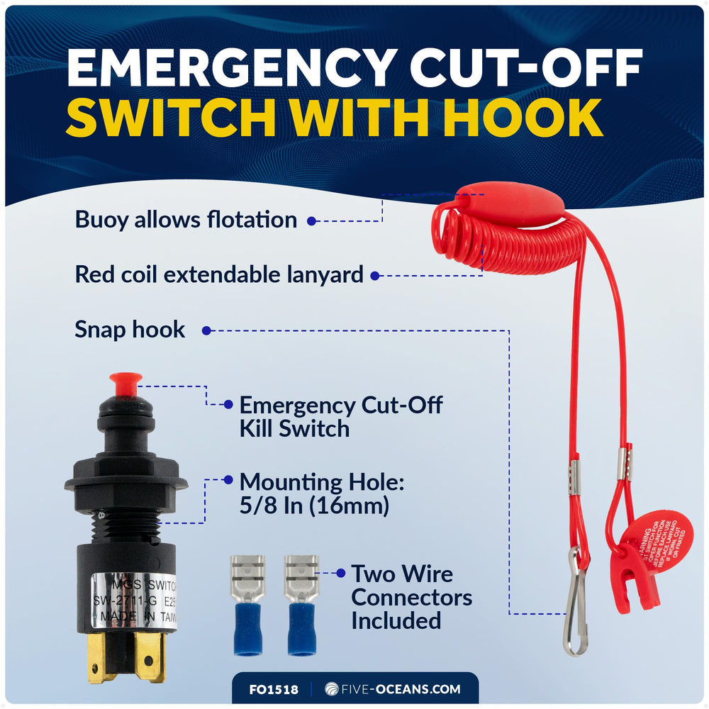 Five Oceans FO1518 red buoy floats for easy water visibility