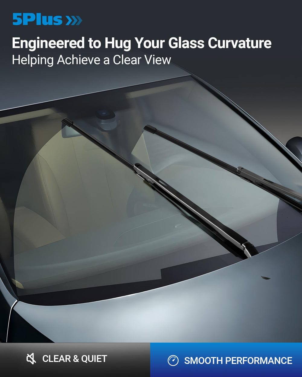 5 PLUS Bronco rear blade (8-inch) improves rear window visibility