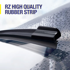Five Plus dual spring system maintains constant windshield contact.