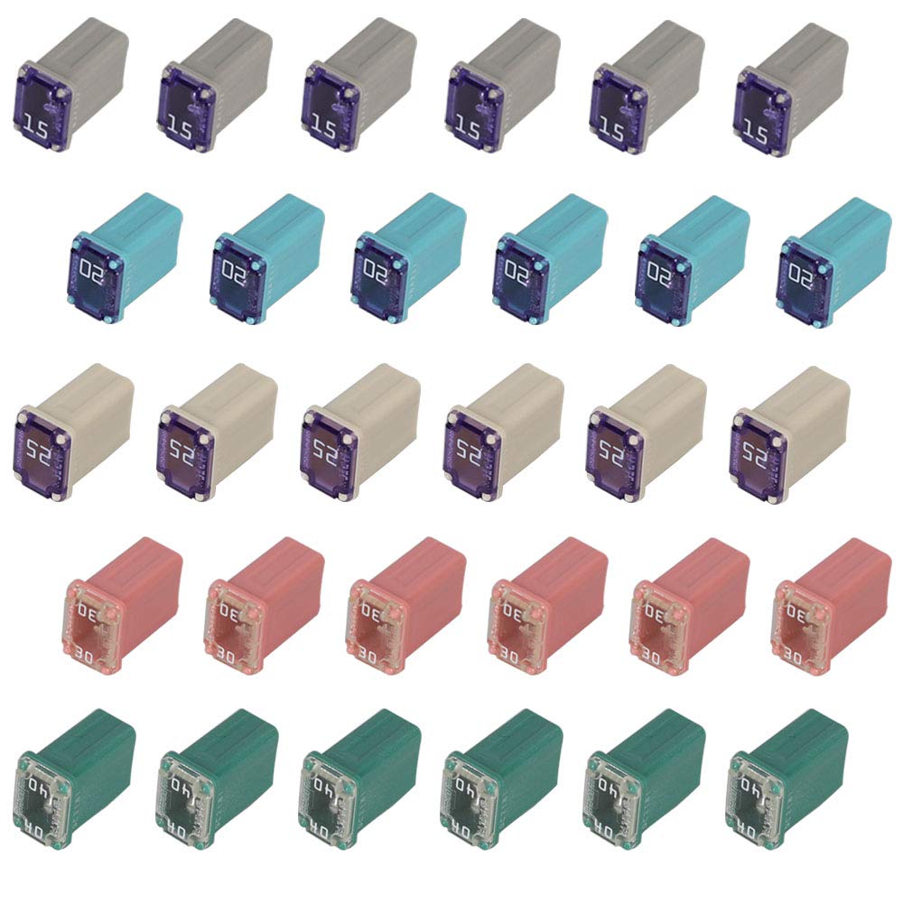 FiveEyes Mcase FMM fuses front view show compact size and color-coded amperage