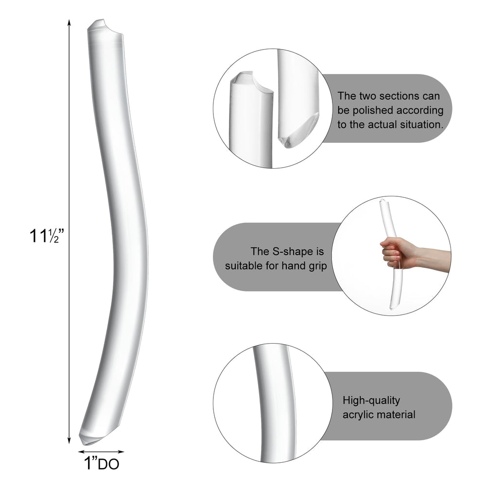 Fiwochic transparent RV door handle, non-slip surface improves safe door operation outdoors.