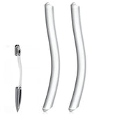 Fiwochic S-style acrylic door handle, clear finish, enhances stable RV entry grip.