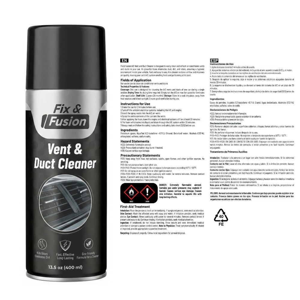 FIX & FUSION car detailing essential for routine HVAC maintenance