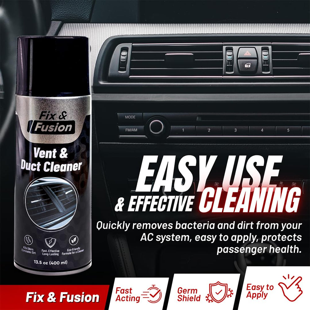 No-rinse foam in action cleaning A/C vents