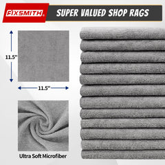 FIXSMITH microfiber cloths for absorbent cleaning in garages and workshops