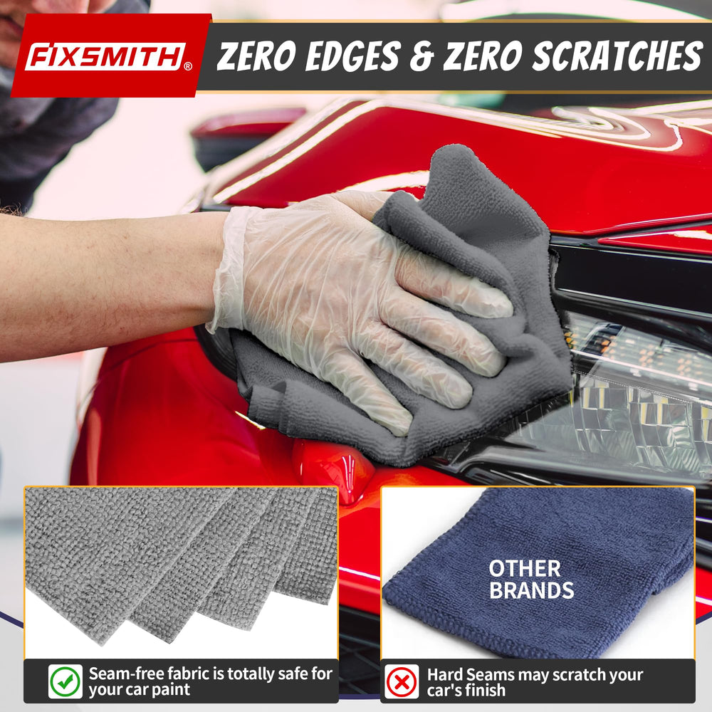 FIXSMITH towels deliver lint-free drying on car surfaces