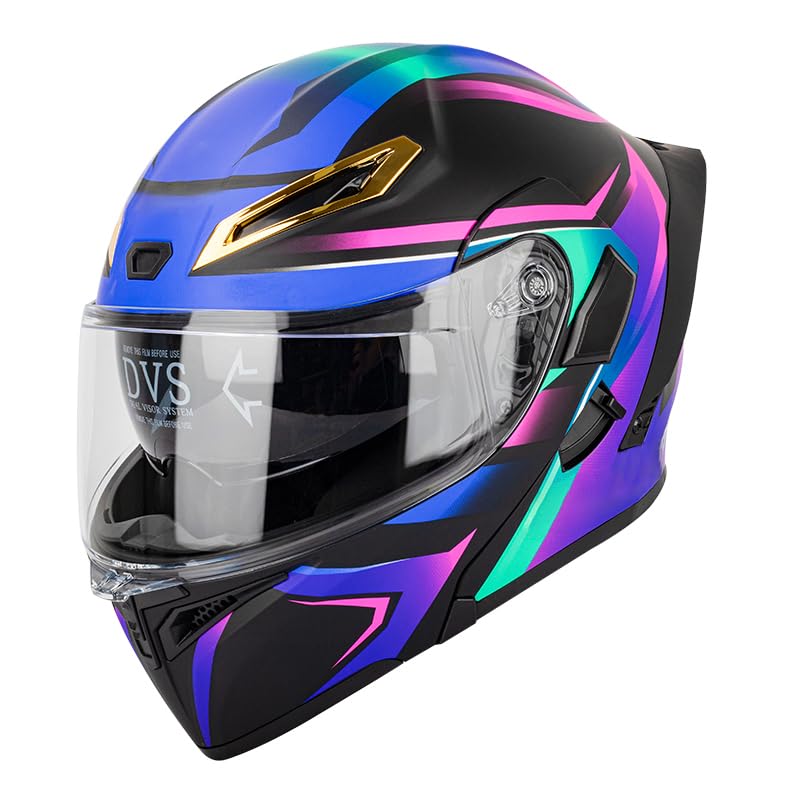 Fizcvky DOT-certified safety in a sleek purple shell.