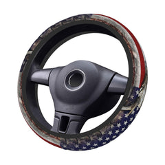 FJyuanqi car interior decor steering wheel cover adds personality and mood boost.
