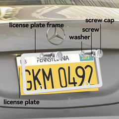 Flamax two-pack chrome license frame designed for cars and trucks.