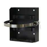 Flame King 5lb T-Racks bracket front view secures the tank during travel.