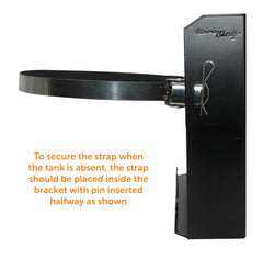 Bracket installed on a vehicle like an RV or jeep.