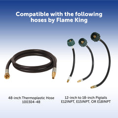 Flame King ACR-2a pigtail option compatibility with E15INPT