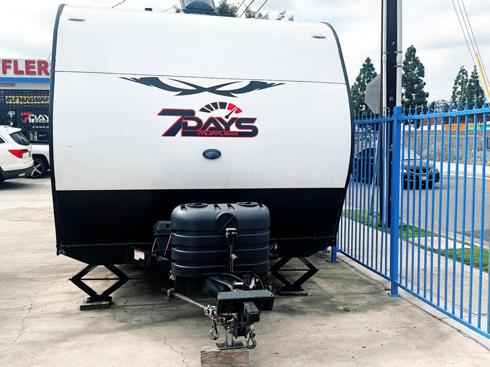 Flame King durable weather-resistant surface protects tanks from elements.
