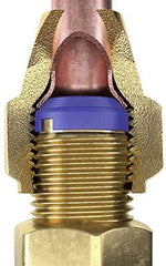 FlareSeal Schrader-seal valve view showing leak reduction potential.