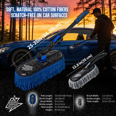 Interior mini duster cleans dashboards and seats gently