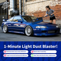 Wax cotton strands lift dust without water for a cleaner finish